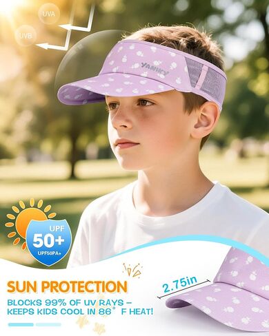 قبعات Kids Sun Visor for Girls Boys Lightweight Upf55 in Kuwait