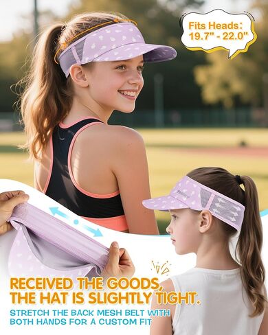 قبعات Kids Sun Visor for Girls Boys Lightweight Upf55 in Kuwait
