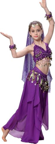 Breevo Girl's Dance Costumes Party Dress Halloween Costumes Pink 4T-16 in Saudi Arabia