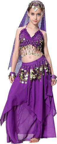 Breevo Girl's Dance Costumes Party Dress Halloween Costumes Pink 4T-16 in Saudi Arabia