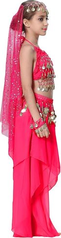 Breevo Girl's Dance Costumes Party Dress Halloween Costumes Pink 4T-16 in Saudi Arabia