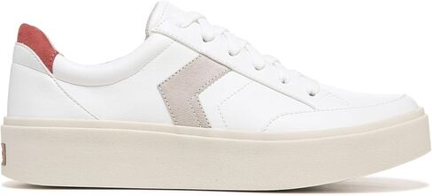 Dr. Scholl's Shoes Women's Madison Lace Sneaker Oxford, White Smooth, 6.5 in Saudi Arabia