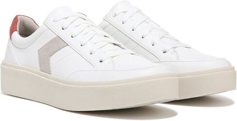 Dr. Scholl's Shoes Women's Madison Lace Sneaker Oxford, White Smooth, 6.5 in Saudi Arabia