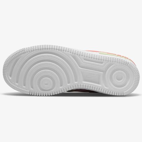Nike Women's Air Force 1 Shoe, White/Magic Ember/Crimson Bliss/Lime Ice, 9 in Saudi Arabia