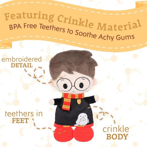 Kids Preferred Harry Potter Hermoine Teether Plush Toy Crinkle Cloth for Newborn Baby Boys and Girls, 10 inches in Saudi Arabia