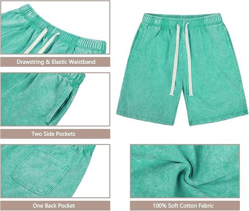 Derminpro Men Men Athletic Cotton Cotton Shorts Shorts Shorts Shorts مع جيوب 2 حزمة in Kuwait