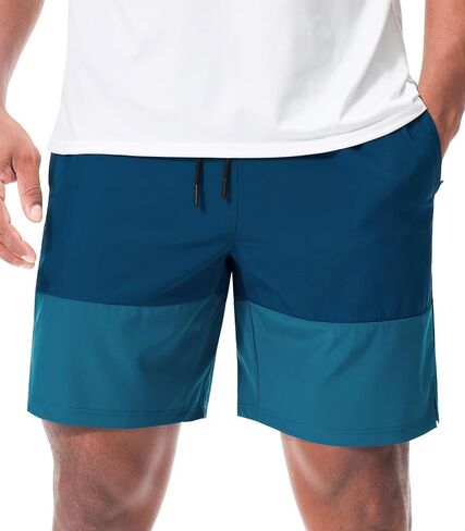 Suwangi Men’s Athletic Gym Shorts Workout Casual Running Shorts for Men Lightweight Quick-Dry Sweat Short with Zipper Pocket in Saudi Arabia