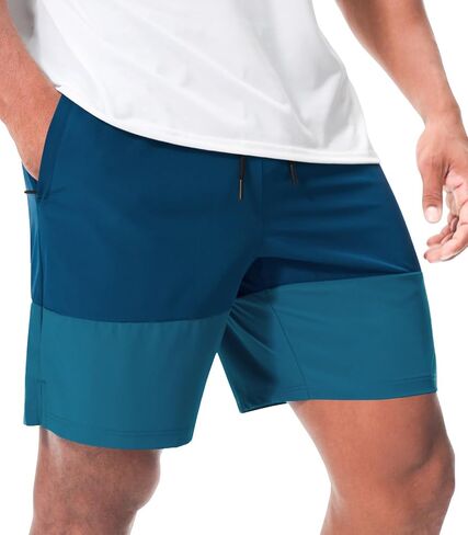 Suwangi Men’s Athletic Gym Shorts Workout Casual Running Shorts for Men Lightweight Quick-Dry Sweat Short with Zipper Pocket in Saudi Arabia