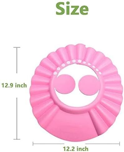 Shower Cap Bathing Cap | with Earshield Soft Adjustable Visor Hat Safe Shampoo Shower Bathing Protection Bath Cap for Elderly, Pregnant and the Disable Patient (BLUE) in Saudi Arabia