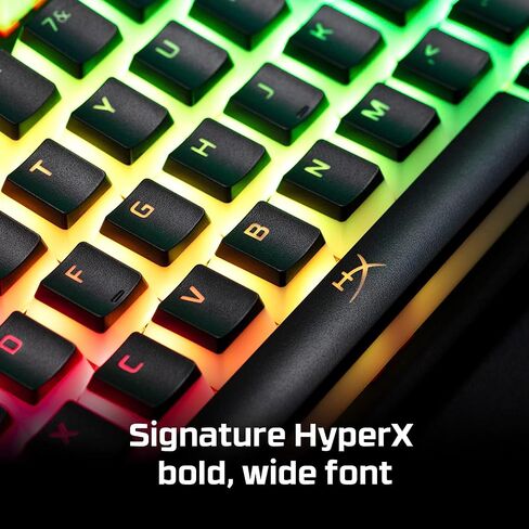 HyperX Pudding Keycaps - Double Shot PBT Keycap Set with Translucent Layer, for Mechanical Keyboards, Full 104 Key Set, OEM Profile, English (US) Layout - Black in Saudi Arabia