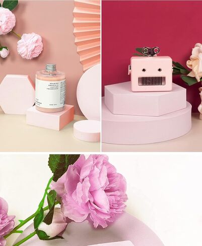 uTechzh 14PCS Product Photography Background Props Waterproof Hard Foam Geometric Cube Props for Photoshoot(White) in Kuwait