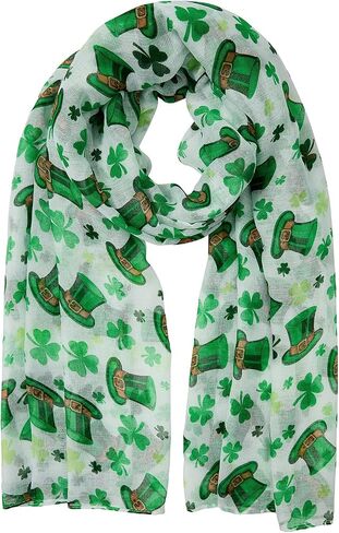 American Trends St Patrick Scarf for Women Irish Scarf St Patrick Gift Scarf St Patrick Costume Scarf Lightweight Scarf in Saudi Arabia