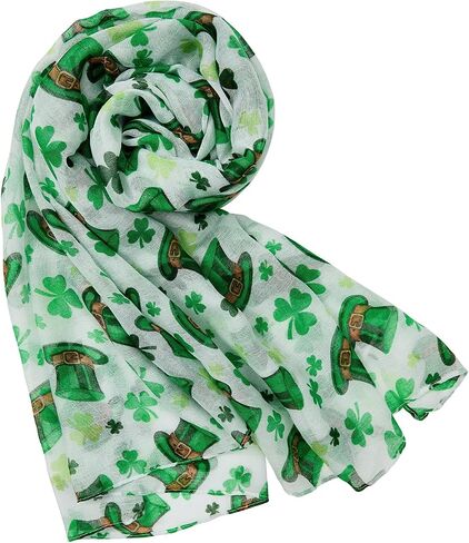 American Trends St Patrick Scarf for Women Irish Scarf St Patrick Gift Scarf St Patrick Costume Scarf Lightweight Scarf in Saudi Arabia