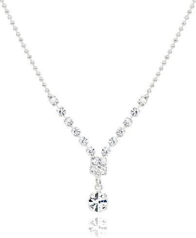 14K Gold Plated CZ Solitaire Necklace for Women • Princess Cut Square Rectangle Rhombus Cubic Zirconia Diamond Pendant Jewelry • Tarnish Free Adjustable Chain [CZN] in Saudi Arabia