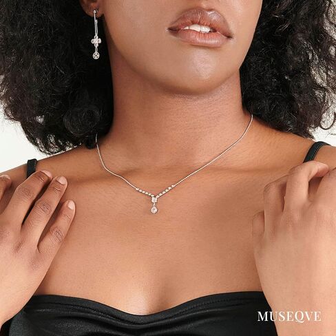 14K Gold Plated CZ Solitaire Necklace for Women • Princess Cut Square Rectangle Rhombus Cubic Zirconia Diamond Pendant Jewelry • Tarnish Free Adjustable Chain [CZN] in Saudi Arabia