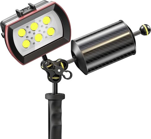 Sea frogs Carbon Fiber Float Arm D60mm, 12'', for Ultralight, Aquatic Arm, Buoyancy Provided 580g, Underwater Camera System Diving Tray Video Light/Strobe GA-8 in Saudi Arabia