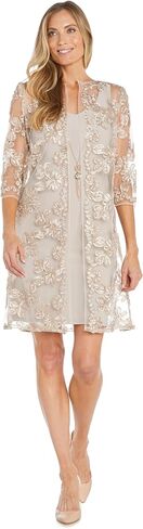 R&M Richards Womens Soutache Jacket Two Piece Dress in Saudi Arabia