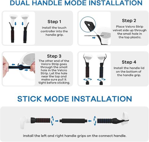 AMVR Handle Attachments Accessories for Quest 2/Quest/Rift S Controllers Extensions, Vr Gorilla Tag Long Arms Extension Grip,Compatible with Oculus/Meta Quest 2 Beat Saber Handle, Supernatural, etc. in Saudi Arabia