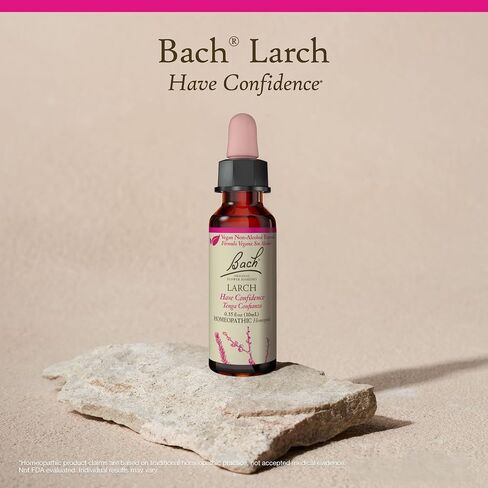 Bach Original Flower Remedies, Larch for Confidence (Non-Alcohol Formula), Natural Homeopathic Flower Essence, Holistic Wellness and Stress Relief, Vegan, 10mL Dropper in Saudi Arabia
