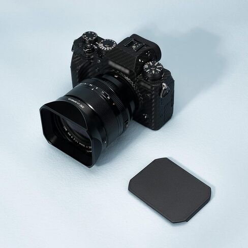 JJC Metal Square Lens Hood for Fujifilm Fujinon XF 16-80mm F4 R OIS WR Lens on Fuji X-T5 X-T4 X-T3 X-T2 X-T30 II X-T20 X-T200 X-T100 X-S10 X-Pro3 X-Pro2 X-H2S X-H2 X-E4 X-E3 Camera with Lens Hood Cap in Kuwait