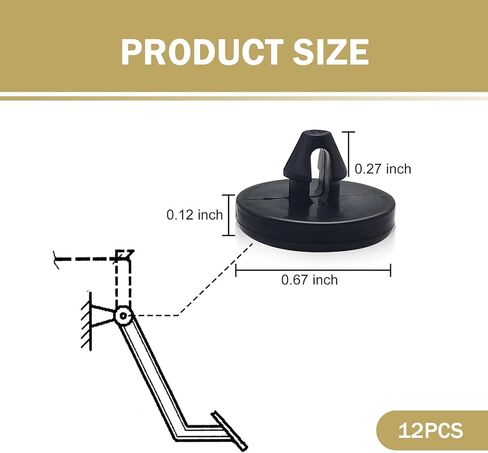 12 PCS Brake Pedal Pad, Stabilizing Structure Clutch Pedal Brake Light Switch Limit Pad Cushion, Portable Replacement Accessories, Suitable for Most Cars (Black) in Saudi Arabia