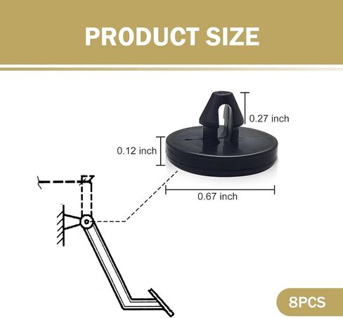 12 PCS Brake Pedal Pad, Stabilizing Structure Clutch Pedal Brake Light Switch Limit Pad Cushion, Portable Replacement Accessories, Suitable for Most Cars (Black) in Saudi Arabia