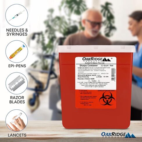 منتجات Oakridge 2.2 لتر حاوية للاستعمال الشخصي | حجم الاستخدام الشخصي | غطاء دوار in Kuwait