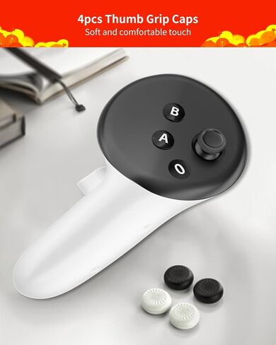 Thumbsticks Replacement for Oculus Quest 2 Controller/Meta Quest 2 Controller, Oculus Quest 2 Controller Replacement Parts, Include 2 Thumbsticks, Oculus Quest 2 Controller Accessories in Saudi Arabia