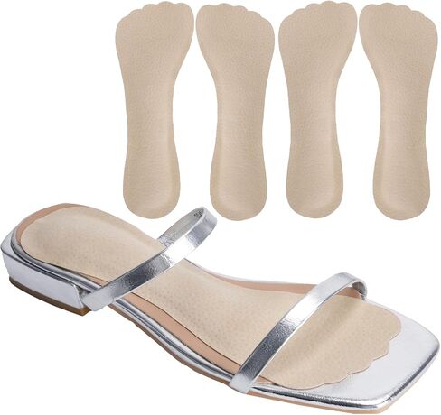 4 Count Count Pigkin High Heel إدراج النساء ، وسادة النعال لأحذية اللباس المضادة للانزلاق ، ودعم القوس اللاصقة إدراج حذاء الصدمات ، النعال من شقق مفتوحة أحذية لا تظهر ، S 5-8 in Saudi Arabia