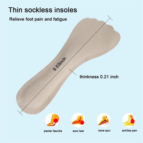 4 Count Count Pigkin High Heel إدراج النساء ، وسادة النعال لأحذية اللباس المضادة للانزلاق ، ودعم القوس اللاصقة إدراج حذاء الصدمات ، النعال من شقق مفتوحة أحذية لا تظهر ، S 5-8 in Saudi Arabia