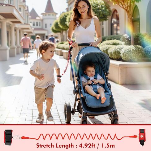 Lehoo Castle Toddler Leash for Walking, Baby Leashes for Toddlers Boys 4-in-1, Kid Harness with Leash, Child Safety Leash Anti Lost Wrist Link (Mickey) in Saudi Arabia