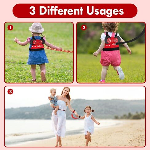 Lehoo Castle Toddler Leash for Boys, 4-in-1 Toddler Harness with Leash with Anti Lost Wrist Link for Kids, Baby Leash for Walking, Kids Leash Backpack (Dinosaur Blue) in Kuwait