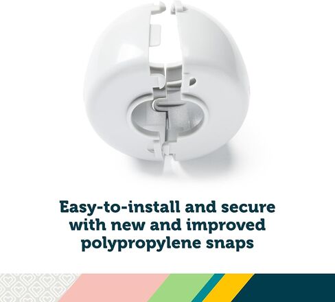 أغطية مقبض باب بارينت من سيفتي فيرست - رمادي/فحمي، مقاس واحد (عبوة من 4 قطع) in Kuwait