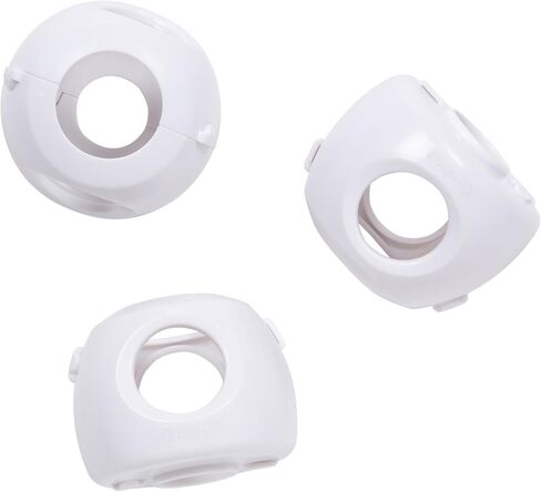 أغطية مقبض باب بارينت من سيفتي فيرست - رمادي/فحمي، مقاس واحد (عبوة من 4 قطع) in Kuwait