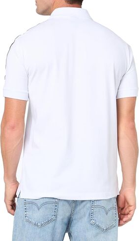 Armani Exchange Mens Regular Fit Stretch Cotton Signature Logo Polo in Saudi Arabia