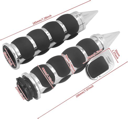 1 inch Handlebar Grips 25mm Aluminum Hand Grips Compatible with Harley Touring Softail Dyna Sportster XL883 1200 XR VRSC in Kuwait