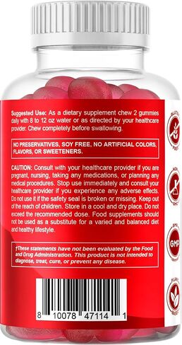 Vitamatic 2 Pack Vegan Cranberry Gummies, 1000mg per Serving - 60 Count - Supports Healthy Urinary Tract Function - (Non-GMO, Gluten Free) in Saudi Arabia