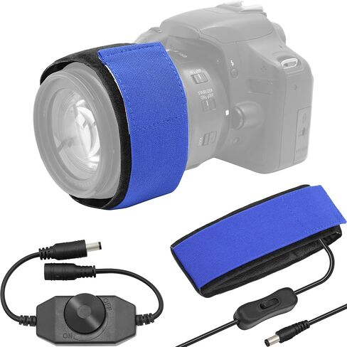 Tydeux 40cm DC Lens Warmer, Lens Dew Heater Strip, Stepless Temperature Regulator, Condensation Prevention for Telescopes Camera DSLR Lens Telescope Eyepieces Less Than 5 inch (125mm) in Diameter in Saudi Arabia