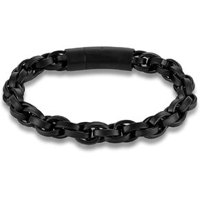 Men's Stainless Steel Bracelet Vintage Titanium Steel Link Bracelets Jewelry for Him in Kuwait