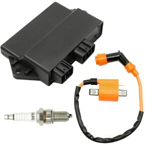 3GD-85540-40-00 CDI Box Ignition Coil Spark Plug, Replacement for Yamaha Warrior 350 YFM350X 1997-2001, Replaces 3GD-82310-10-00 3NS-82370-00-00