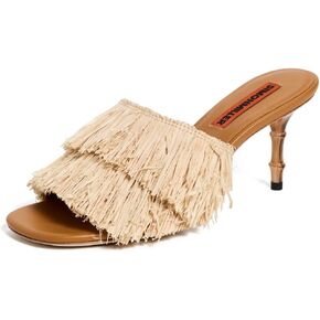 SIMONMILLER Women's Fringe Playa Bamboo Heels