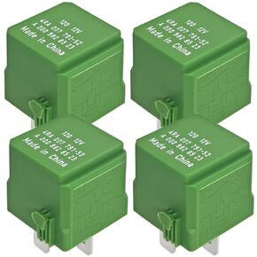 5-Pin Multifunctional Relay (Pack of 4) for Mercedes-Benz - OEM 0025422319, 0025427619, 0009828523 Replacement for B200 C300 E350 S600L ML400 GL450 G55 GLK CLS SLK SLS & More