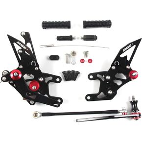 V2.0 Adjustable Rearsets Compatible with Honda CBR1000RR 2012-2017 SP include non-ABS, Black
