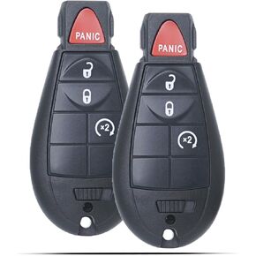 MechanMagic Key Fob Compatible with Jeep Cherokee 2014 2015 2016 2017 2018 2019 2020 2021 Keyless Entry Remote Control Key Replacement GQ4-53T 68105083 4A Chip (Pack of 2)