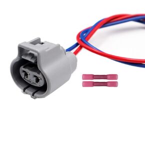 2-Pin Radiator Cooling Fan Connector Pigtail Compatible with 2000-2017 Toyota Camry Wire Harness Plug 176146-6