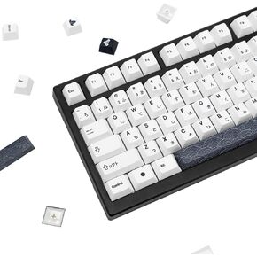 GEKUCAP 128 Keys Dark Grey Keycaps, Cherrr Profile PBT Customized Keycaps Set, Dye Sublimation Black and Grey Keycaps Fit for Any Cherry Mx Switches Gaming Mechanical Keyboard in Kuwait
