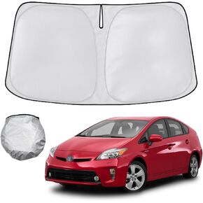 Windshield Sun Shade Foldable Sunshade Compatible for 2010-2015 Toyo-ta Prius Hatchback (NOT for Prius C or V),Front Window Car Sun Shields Heat Protection Visor Accessories for Toyo-ta