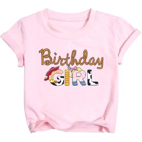 Birthday Girl Shirt I'm The Birthday Girl Tshirt Casual Party Shirts Little Girls B-Day Outfit Tees