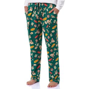INTIMO Seinfeld Men's Christmas Tossed Print Sleep Pajama Pants for Adults