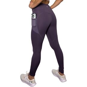 High Waisted Leggings No See Throught Full Length Two Mesh Side Pockets Tummy Control Soft Yoga Pants for Casual or Workout